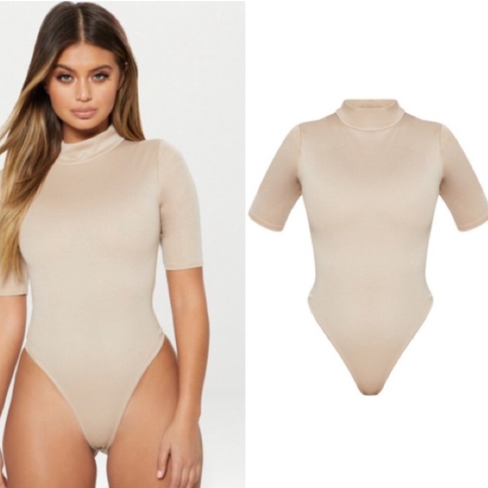 PrettyLittleThing Bodysuit Nude 12